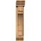 Ekena Millwork Merced Traditional Smooth Bracket w/ Offset Brace, Western Red Cedar, 5 1/2"W x 20"D x 28"H BKT0604X20X28MRC01SWR - alternate 3
